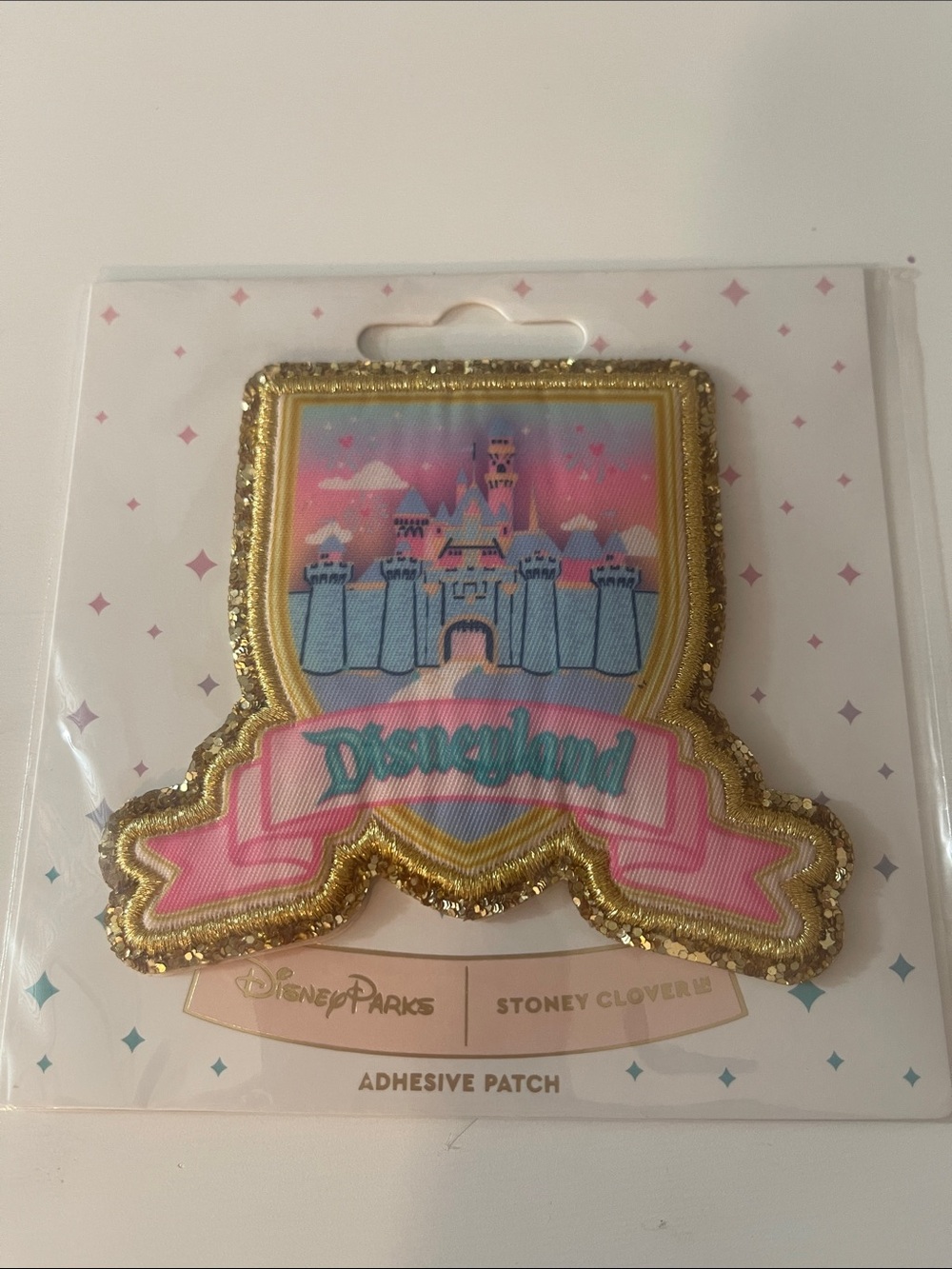 Disney Pink, Gold and Blue Castle Adhesive Patch